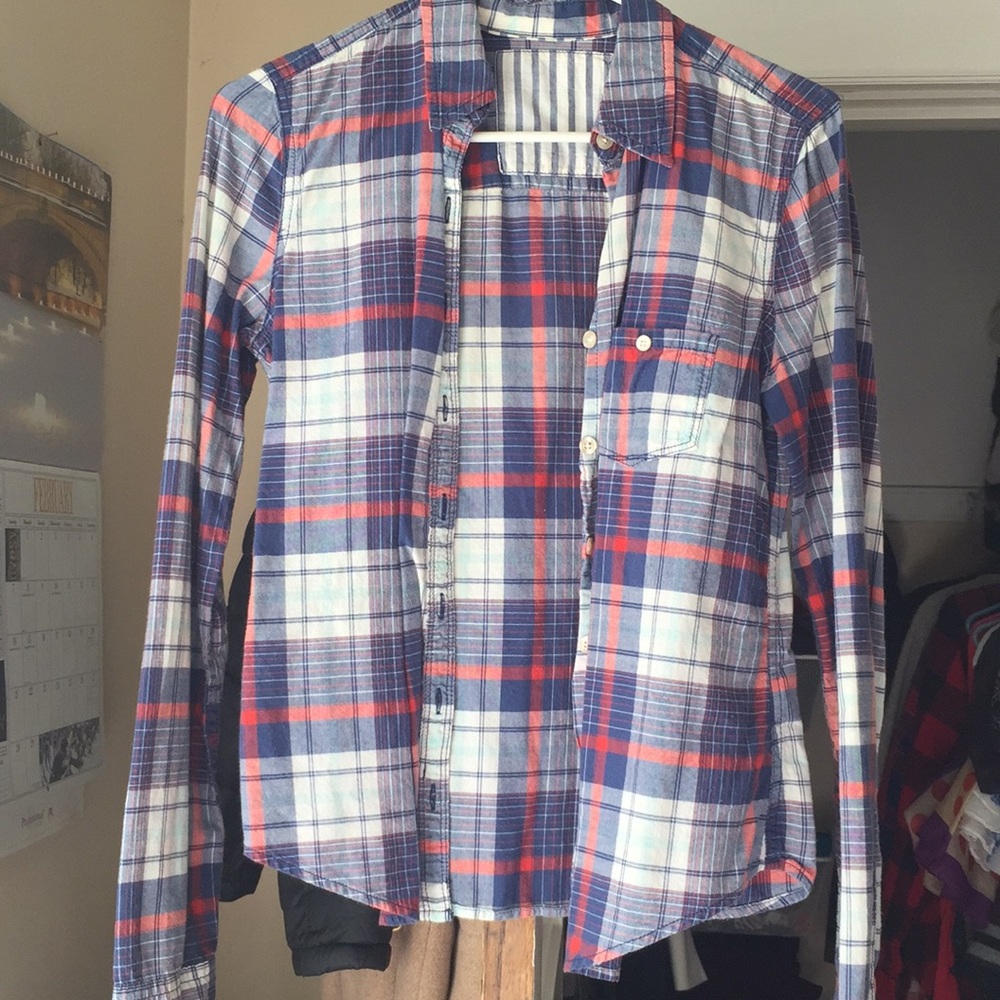 Plaid long sleeve shirt